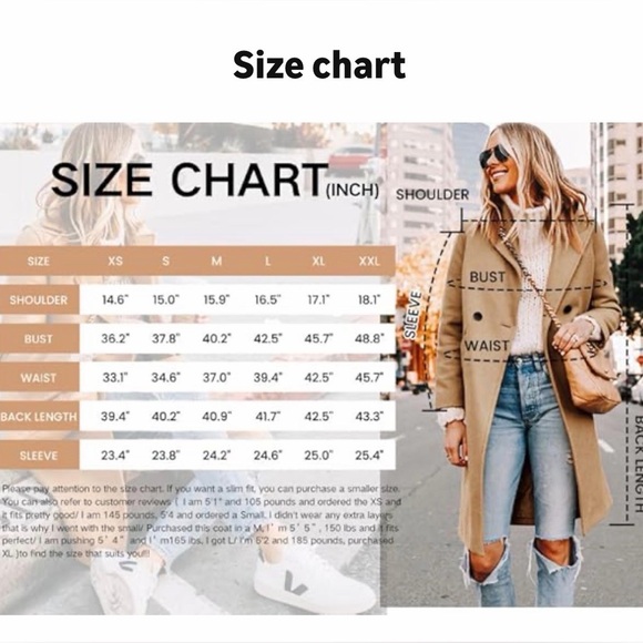 🆕Casual Notch Lapel Single-Breasted Peacoat Wool
Coat - Picture 2 of 2